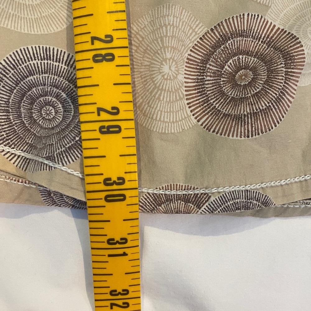 Tori Richard Beige Cotton Geo Print Button Down Shirt Resort 2XL - Picture 13 of 14